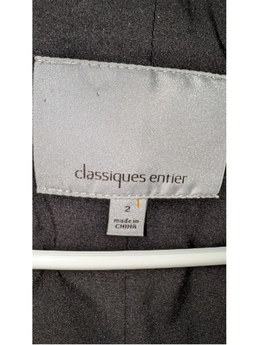 Classiques Entier Black Blazer Jacket Size 2 Women